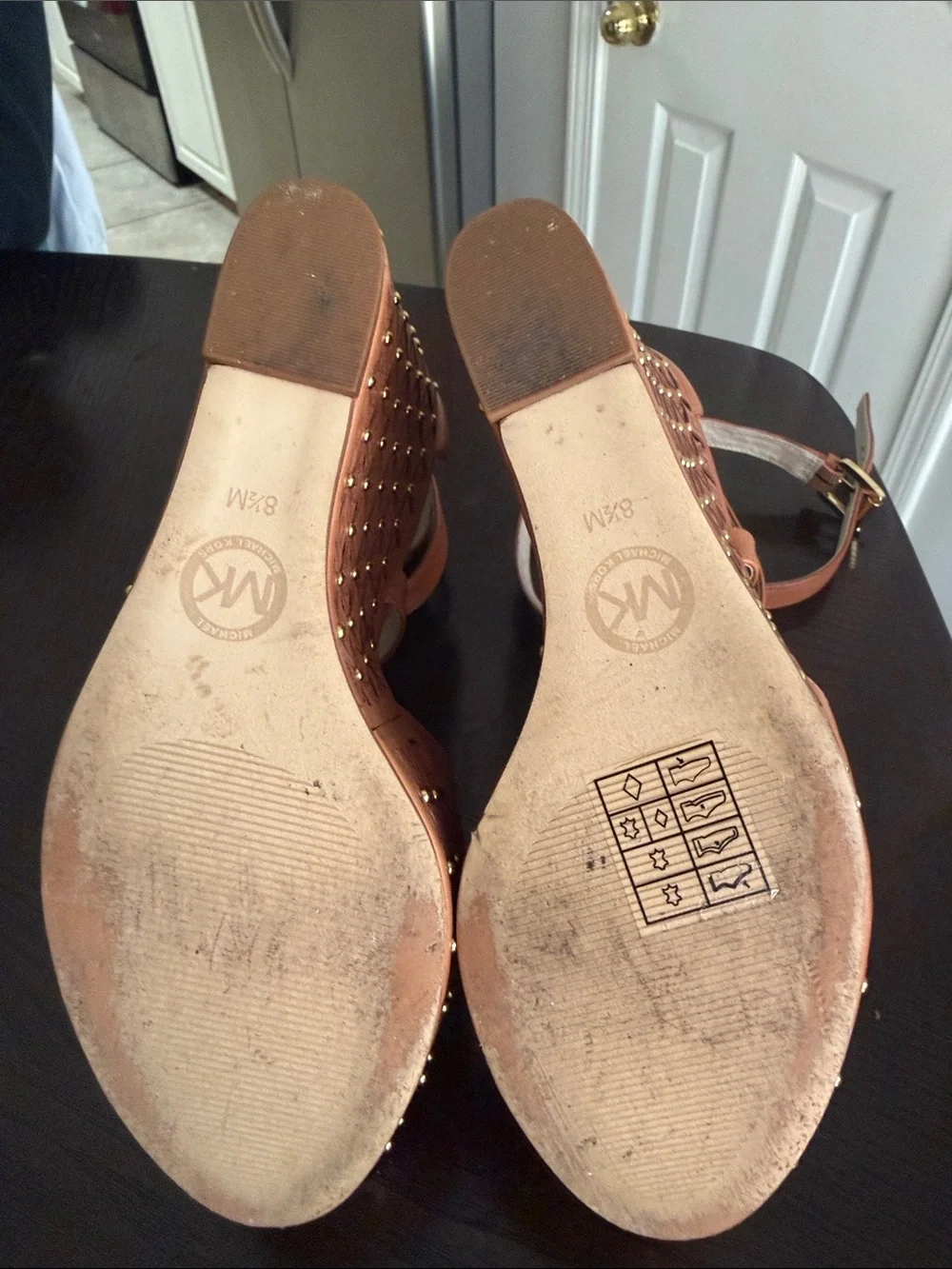 MICHAEL Michael Kors Gabriella platform wedge sandals in a 